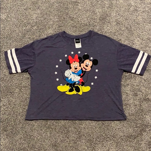 Disney Tops - Mickey and Minnie Mouse Crop Top